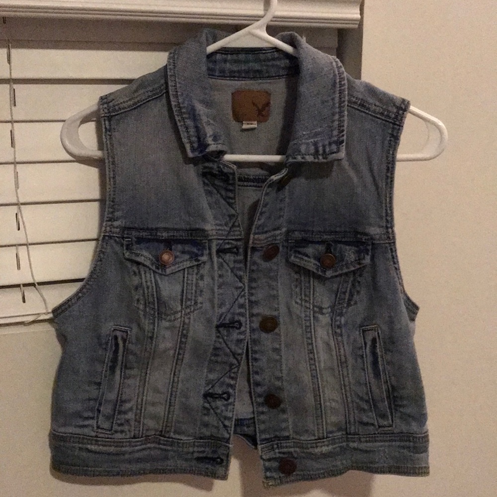American eagle jean vest